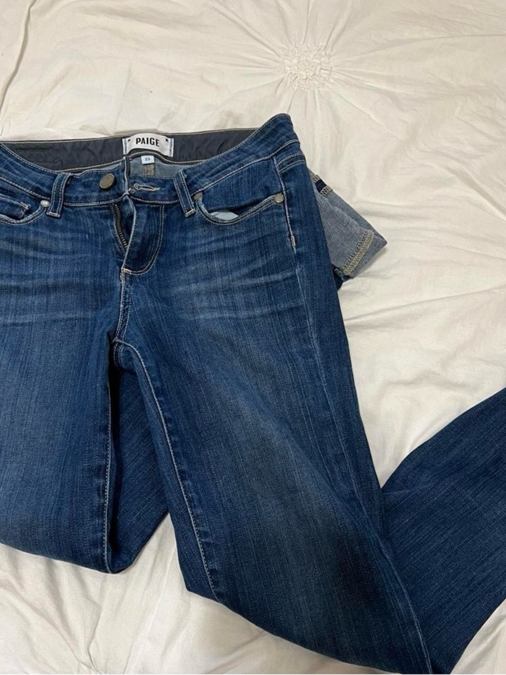 PAIGE Women's Dark Wash Skinny Jeans Size 25